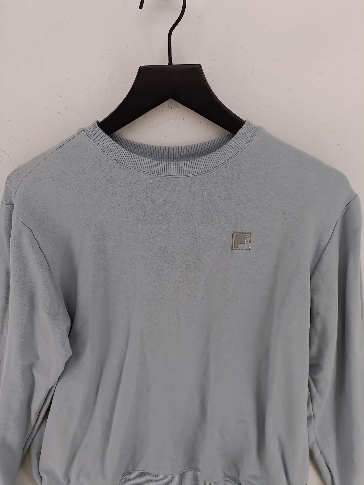 Fila Felpa Uomo con Cappuccio M Blu Cotone con Elastan Pullover