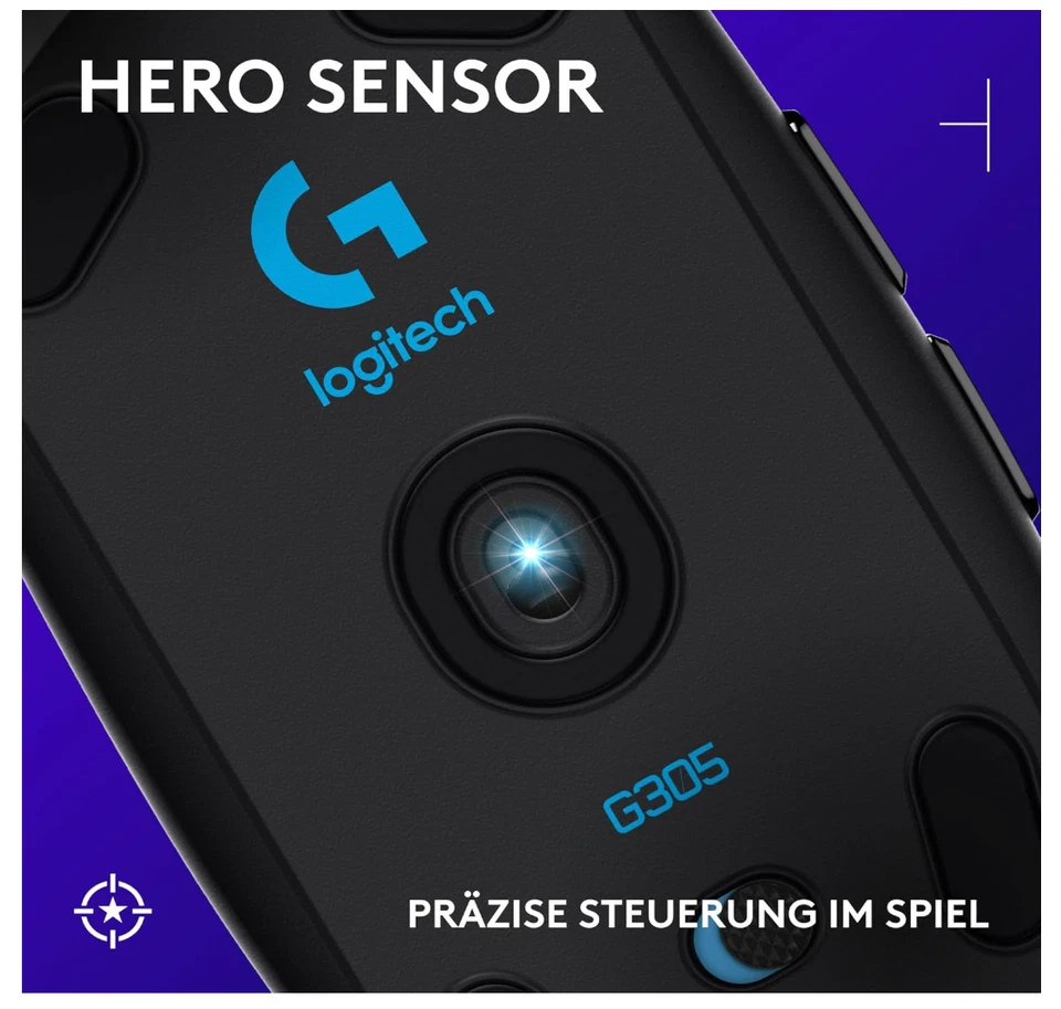 Logitech – G309 Gaming Maus kabellos, HERO 25K, 6 Tasten, PC Mac, schwarz - Bild 2 von 4