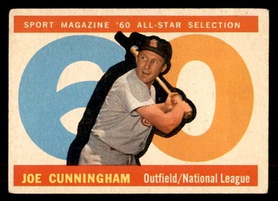 1960 TOPPS #562 JOE CUNNINGHAM A.S. CARDINALS VG-EX 553261 (KYCARDS)