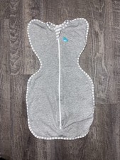 Love to Dream Gray Swaddle with White Accents - size small 8-13 lbs 