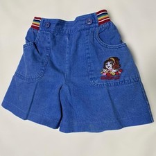 Showa Retro Kids Vintage Culottes Skirt Lalabel Illustration Embroidery