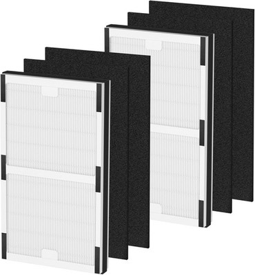 IAF-H-100C Replacement Filter Kit: 2 H13 HEPA + 4 Carbon Pre-Filters