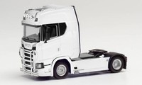 Herpa LKW Scania CS 20 HD SZM 2Achs M.LampenbüGel Rammschutz GrüN 310116R