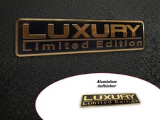 3D Luxury Limited Edition Aluminium Metall Aufkleber Sticker Logo Schriftzug
