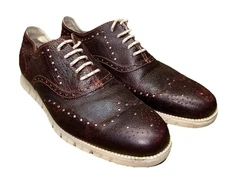 Cole Haan ZEROGRAND Remastered Wingtip Oxford Chocolate Men’s 11.5M Worn 1X $220