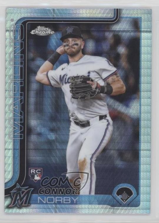 2025 Topps Chrome Prism Refractor Connor Norby #199 Rookie RC 1k7l