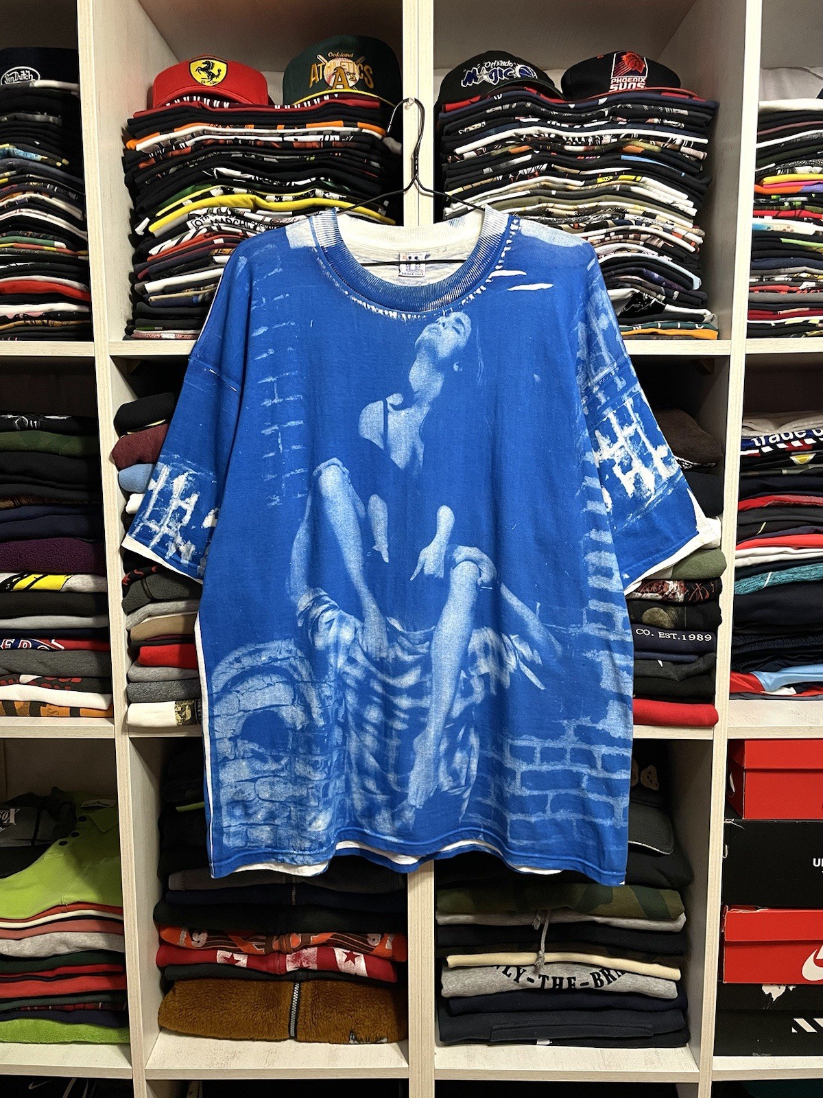 RARE Vintage 90s Oral Sex Porn Star Adult All Over Print T-Shirt Size XXL