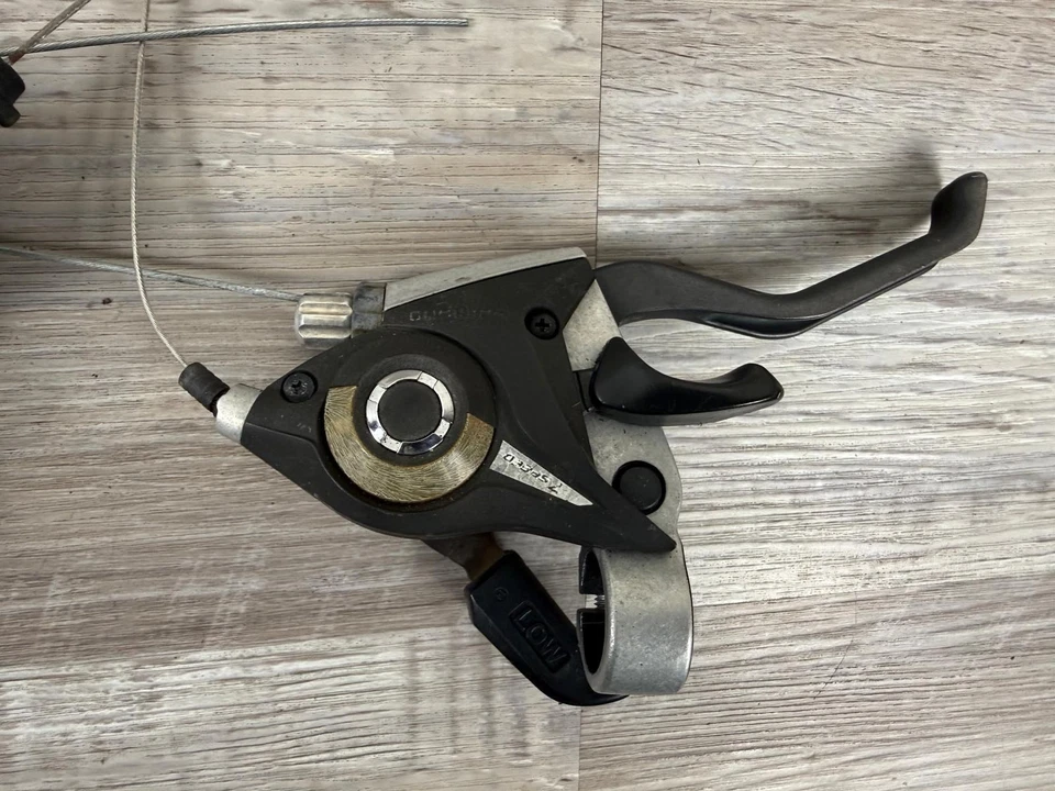 Shimano 3x7 Speed V-Brake Levers & Shifter ST-EF51-7R / ST-EF51-L Black - Image 3 of 4