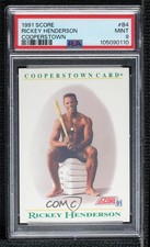 1991 Score Factory Set Cooperstown Rickey Henderson #B4 PSA 9 MINT HOF