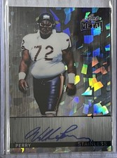 2026 Leaf Metal WILLIAM PERRY Black Cracked Ice Stainless Auto 1/1 Chicago Bears
