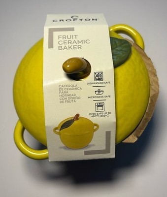 ALDI Crofton Lemon Fruit Ceramic Baker New