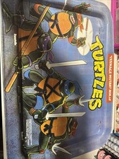 Teenage Mutant Ninja Turtles Metal Tv Tray 1988 fair Shape Vintage 36 Years Old