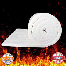 Ceramic Fiber Insulation Blanket 2400F 60x24 Fireproof High-Temp Baffle