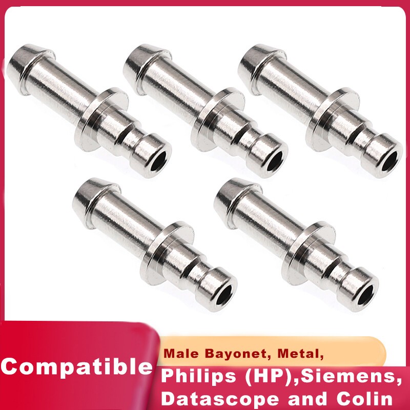 10x Blood Pressure Cuff Connector Metal Air Hose NIBP Cuff Connector A4 male