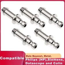 10x Blood Pressure Cuff Connector Metal Air Hose NIBP Cuff Connector A4 male