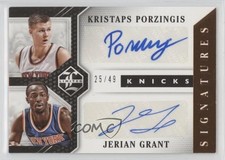 2015-16 Limited Duos Signatures 25/49 Kristaps Porzingis Jerian Grant Auto 10jq