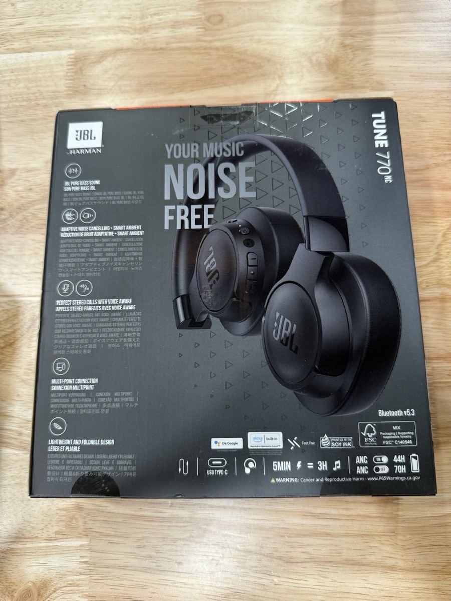 JBL TUNE 770 NC 【おまけクッションケース付き】 JBL Tune 770NC | Adaptive Noise Cancelling Wireless Over-Ear
