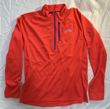 Northface Flashdry Woman XL 1/4 Zip up Pullover Long Sleeve Casual 100 Poly