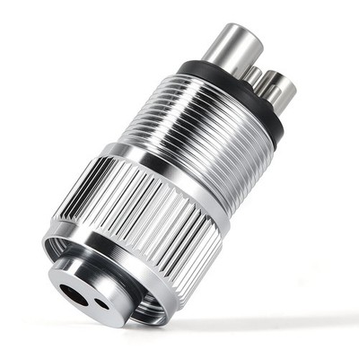 1 Pc Dental High Speed Handpiece Tubing Adapter Changer Connector 4 to 2 Holes