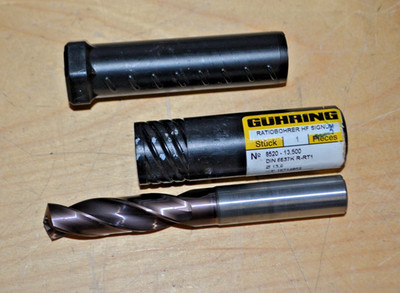 NEW Guhring 8520-13.500 , DIN 6537K R-RT1 , 13.5mm Carbide Coolant Through Drill