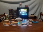 Vintage NES 35 Game Lot CRT TV Ninja Gaiden 3 Megaman Mario Etc... + Memorabilia