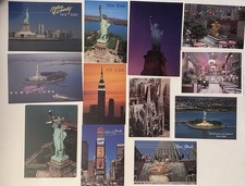Vintage Postcard Lot - Statue of Liberty, Empire State Building, NYC Landmarks