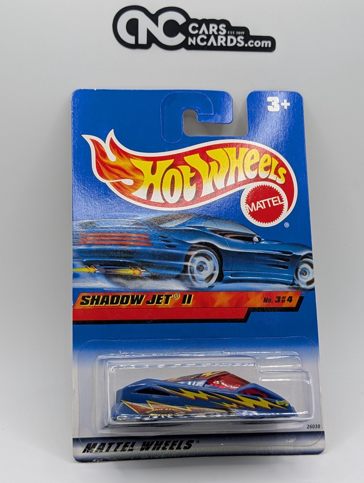 2000 Hot Wheels Kung Fu Force 3/4 Shadow Jet II Blue 26038 (Soft Corners)