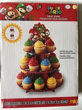Soporte para cupcakes Super Mario 24 unidades nuevo sin abrir, soporte para golosinas, suministros para fiestas para niños