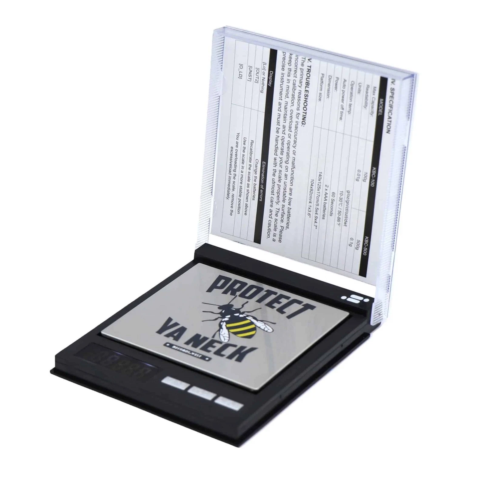 Infyniti Scales - Protect Ya Neck CD Killa Bees - Digital Pocket Scale, 500gx 0.