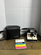 Cámara terrestre polaroid arco iris de un paso de colección para piezas/restauración, con bolsa, sin probar