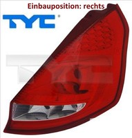TYC 11-11489-01-2 Heckleuchte Rechts RüCklicht Hecklicht RüCkleuchte FüR Ford