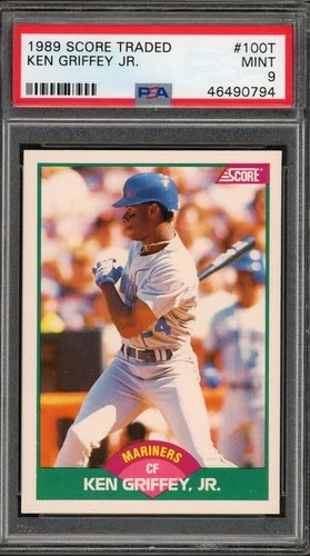 1989 Ken Griffey Jr Score Traded #100T RC Rookie PSA 9