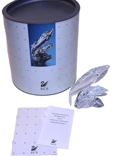 Swarovski Crystal SCS - "Care for Me" The Whales #164614 Annual Edition Retired