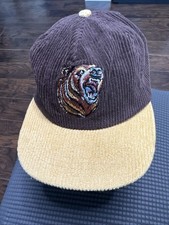 Embroidered bear corduroy Cap