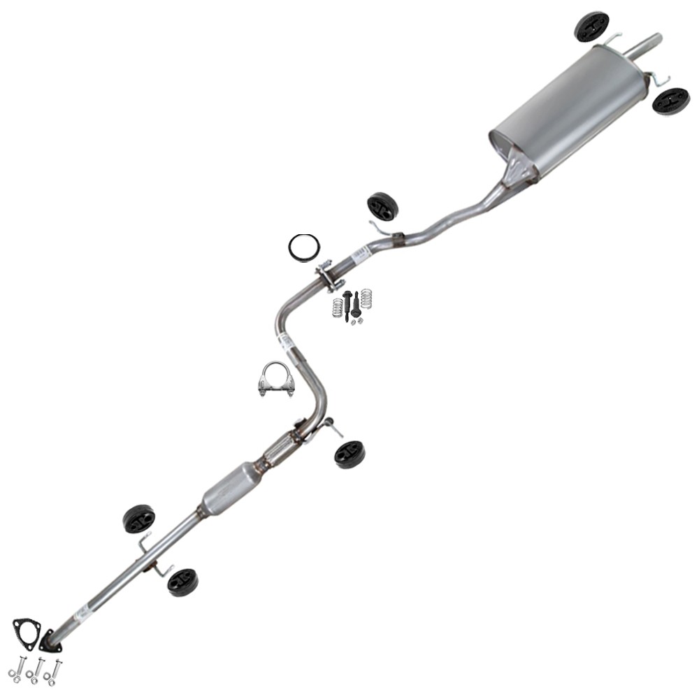 Stainless Steel Resonator Muffler Exhaust Kit w/ Hanger fits: 94