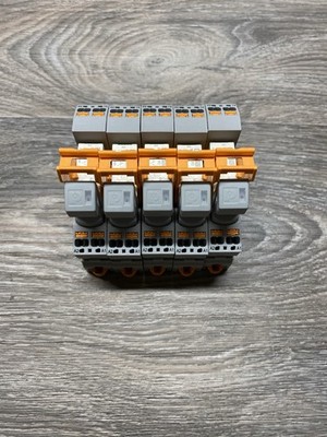 Phoenix contact RIF-1-BPT/2x21 relay modules with push in connection (Lot of 5)