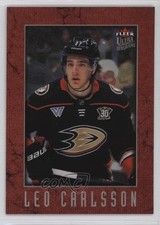 2024-25 Upper Deck Fleer Ultra Sensations Red 36/99 Leo Carlsson #SN12OF30 16vz