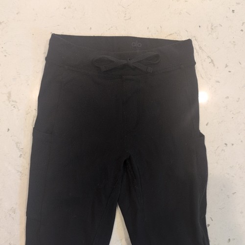 Alo Yoga Leggings Mujer XS Negro Tiro Alto Elastizado Pantalones Atléticos Gimnasio - Imagen 2 de 10