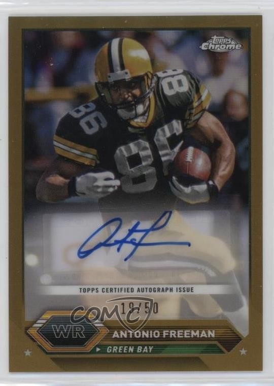 2023 Composite Topps Chrome Gold Refractor 19/50 Antonio Freeman #TCA-AF Auto