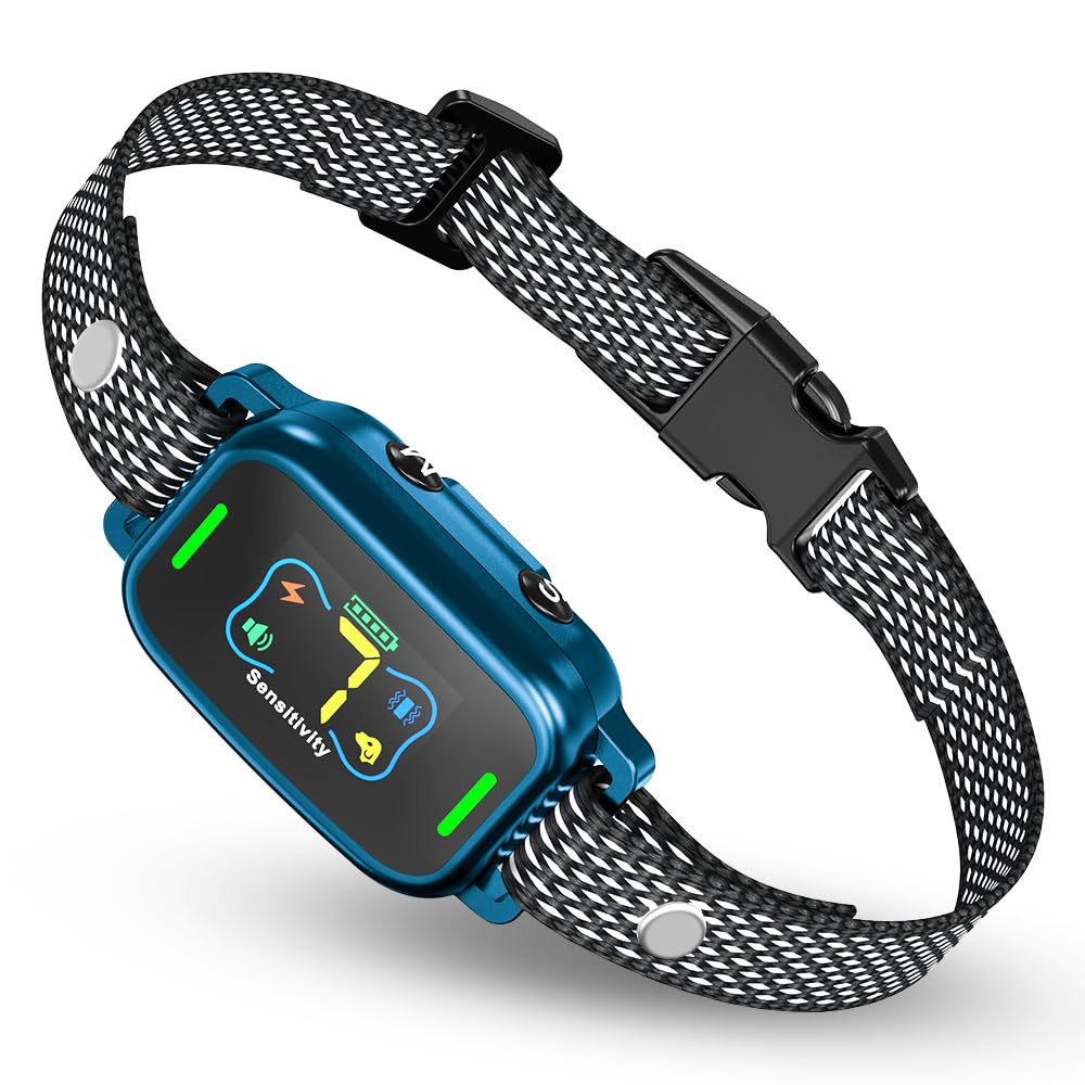 Rechargeable Adjustable Smart Bark Collar for Small Medium Dogs