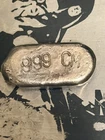 Major Metals Silver Bar .999 Fine One Half Troy Ounce (0.5 ozt) Hand Poured