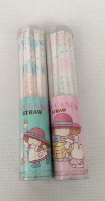 TINY CANDY GAKKEN 2 Box Straws Gadget 1981 Vintage Victoria Fancy 
