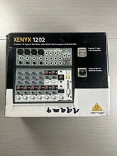 Behringer XENYX 1202 Mixer 12-Input 2-Bus Analog British EQs Mic Preamps Box