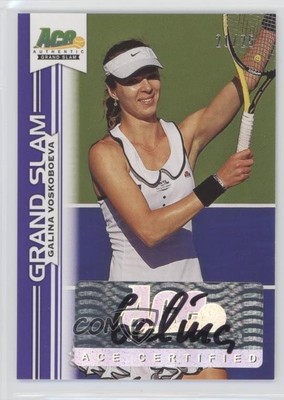 2013 Ace Authentic Grand Slam Purple 21/25 Galina Voskoboeva #BA-GV1 Auto 04ap
