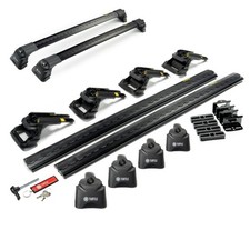 Dachgepäckträger für Mercedes Viano (W639) 2003-2014 Schwarz Lackiert