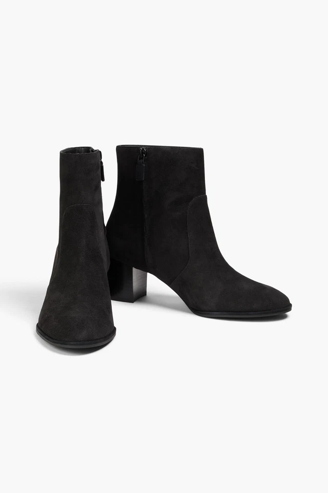 RRP€472 STUART WEITZMAN Suede Leather Ankle Boots US8 UK5.5 EU38.5 Black  - Image 2 of 4
