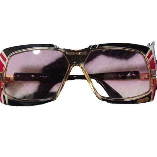 CAZAL MODEL 946/1 COLOR 431 62□15 135 Cazal 946 Col 431 Sunglasses Gold White Frame Rectangular Brown