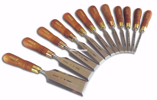 Narex (Made in Czech Rep) Premium 12 Piece Chisel Set Hornbeam Handles 811606-50