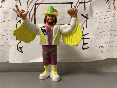 WWF MACHO MAN RANDY SAVAGE Hasbro Wrestling Figure...