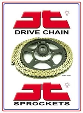 Triumph 1050 Sprint ST 05-11 JT Z3 Super-HD X-Ring Gold Chain + Quiet Sprockets